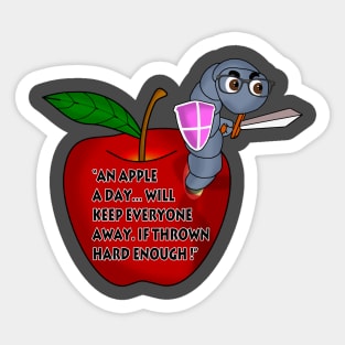 An Apple a Day Sticker